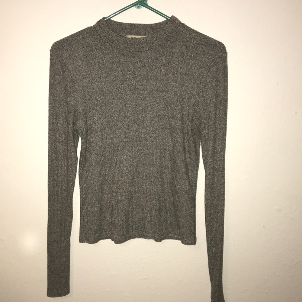 Long sleeve mock neck sweater